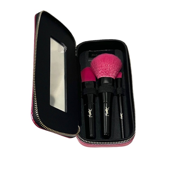 Yves Saint Laurent Makeup New Ysl Beauty Makeup 3 Brushes Mirror